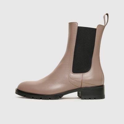 Beige boots for women.
