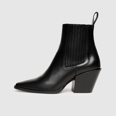 Women's black ankle boots